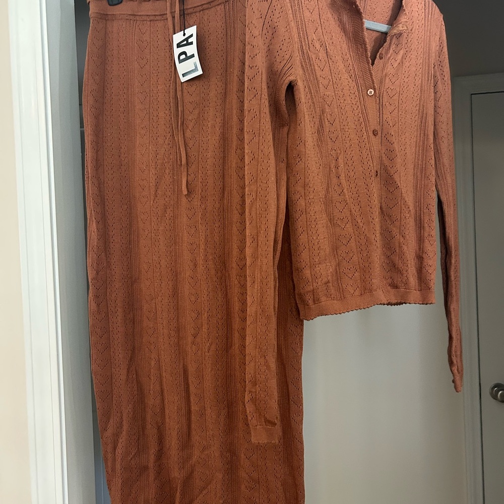 LPA Terracotta Knit Ensemble